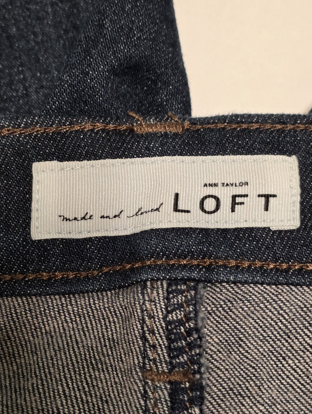 Ann Taylor Loft Jeans Modern Straight Classic Dark Wash Denim Pants Size 12 / 31 - Picture 5 of 7